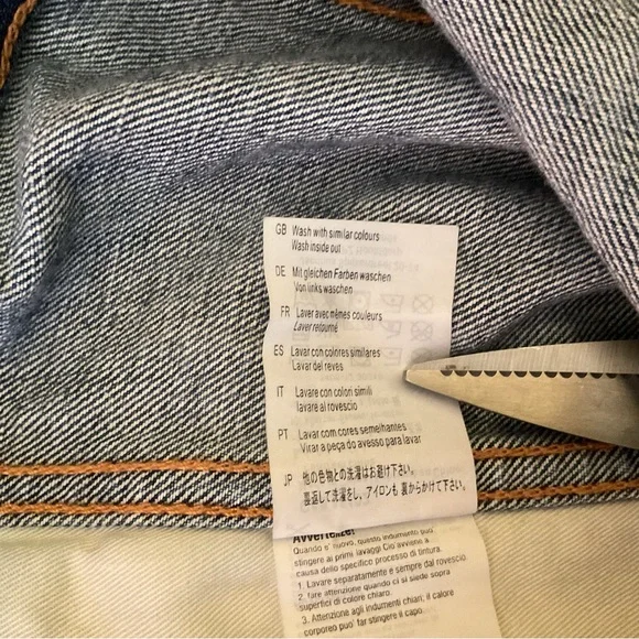 Scotch & Soda Amsterdam Blauw Men’s Denim Distressed Vest. Size M - Picture 6 of 6